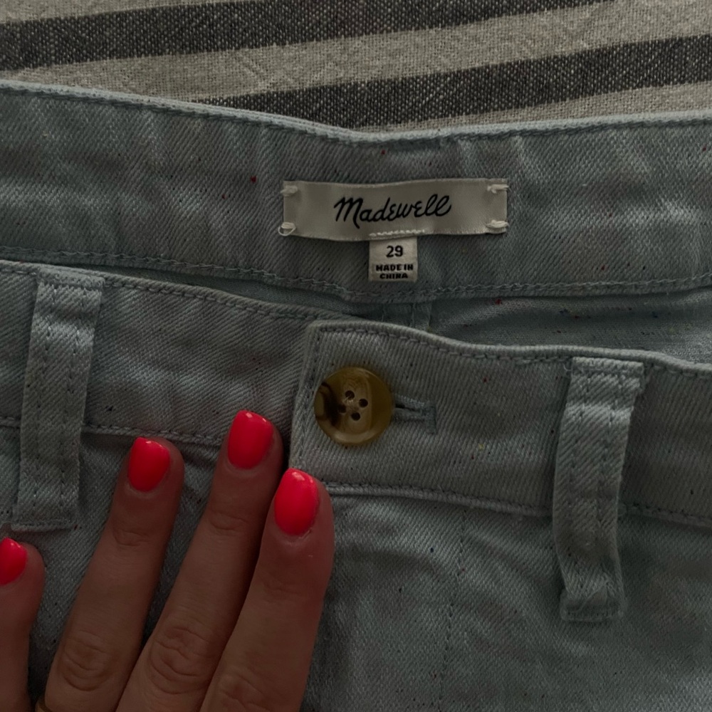 Madewell Sky Blue Denim Pants